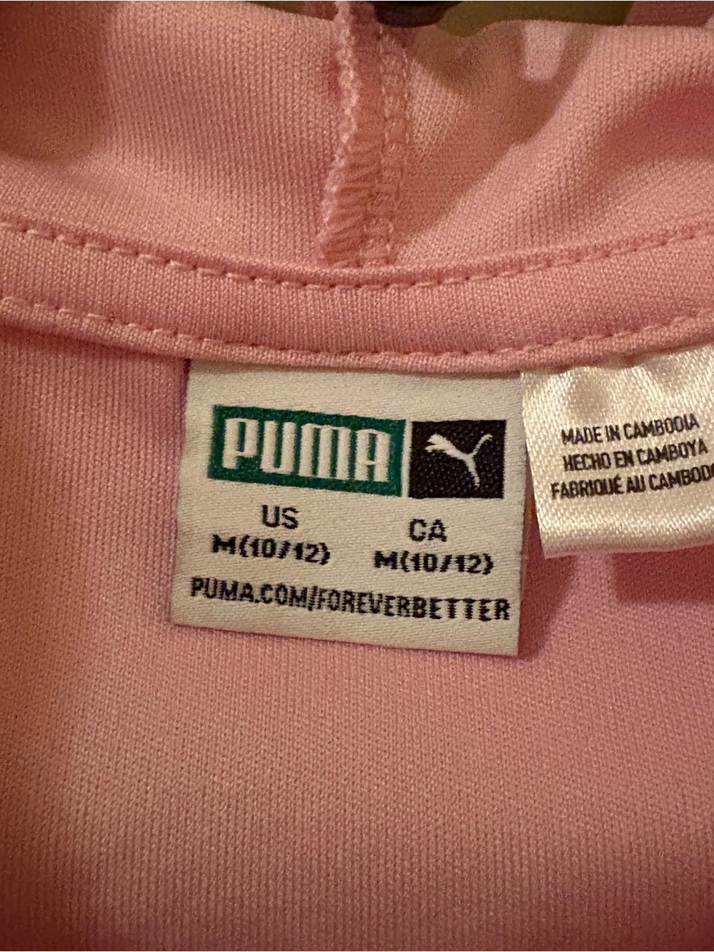 PUMA Girls' Pink Heart Hoodie & Gray Leggings Set - Picture 3 of 3
